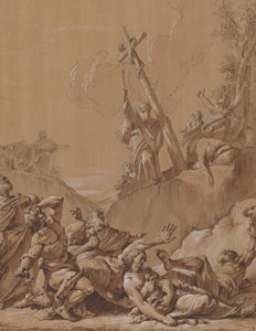 Moses und die eherne Schlange von Follower of Francesco Fontebasso