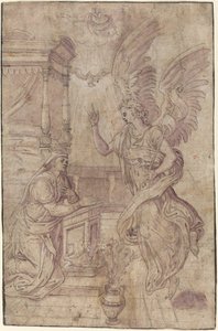 Die Verkündigung von Follower of Frans Floris I