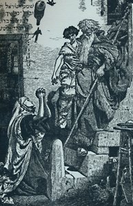 Elija und der Sohn der Witwe von Ford Madox Brown