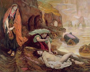Das Auffinden von Don Juan durch Haidee, 1878 von Ford Madox Brown