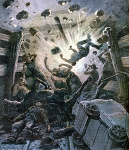 Eine Schlagwetterexplosion, Frankreich, 1892