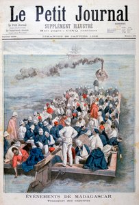 Ereignisse in Madagaskar: die Rückführung französischer Truppen, 1896 von Fortuné Méaulle