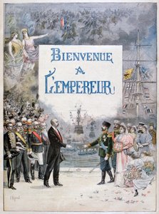 Nikolaus II. von Russland und Félix Faure, Präsident der Französischen Republik, 1896 von Fortuné Méaulle