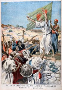 Predigt des Heiligen Krieges während eines Aufstands in Britisch-Indien, 1897 von Fortuné Méaulle
