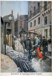 Die Verhaftung von Oberstleutnant Picquart, 1898 von Fortuné Méaulle