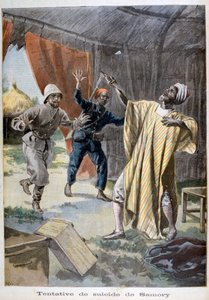 Der versuchte Selbstmord von Samori Ture, 1899 von Fortuné Méaulle