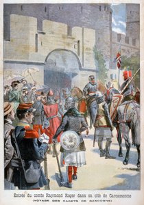 Der Einzug des Comte Raymond Roger in Carcassonne, Frankreich, 1898