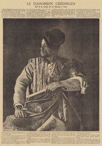 Chedingen, Anführer der Mission des Dahomey-Königs Behanzin nach Paris