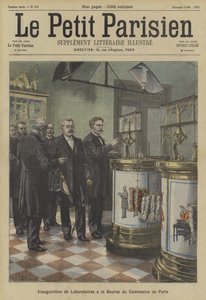 Einweihung der Labore an der Pariser Warenbörse