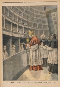 Religiöse Konfirmation im Gefängnis von La Petite Roquette, aus Le Petit Journal von Fortune Louis Meaulle