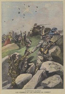 Der Patriotismus der Buren: Frauen und Kinder helfen an der Front