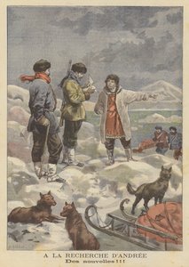 Die Suche nach der vermissten Ballonexpedition von Salomon Andree in der Arktis von Fortune Louis Meaulle