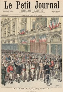 Der Start des Straßenrennens von Paris nach Belfort, aus 