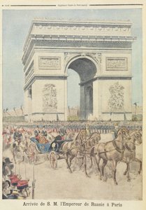 Zar Nikolaus II. (1894-1917) in Paris, aus 