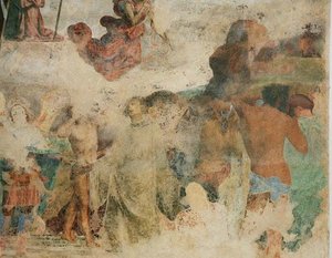 Das Jüngste Gericht, Detail (die Verdammten) von Fra Bartolomeo