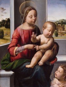 Madonna und Kind mit dem jungen Johannes dem Täufer, ca. 1497 von Fra Bartolomeo