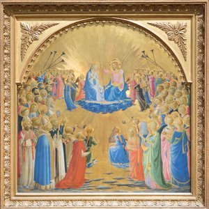 Verherrlichung der Jungfrau mit Engeln und Heiligen von Fra (c.1387 1455) Angelico