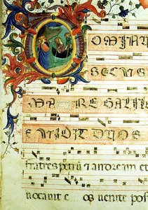 Ms 558 f.9r Historisierte Initiale 