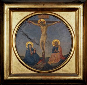 Kreuzigung Christi zwischen der Jungfrau und Maria Magdalena von Fra  Angelico