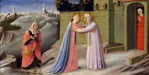 Die Heimsuchung (Altarbild), Gemälde von Fra Angelico, ca. 1440