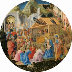 Die Anbetung der Könige von Fra Angelico and Fra Filippo Lippi