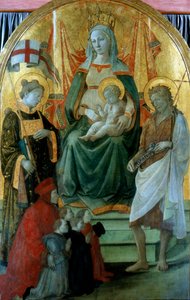 Madonna del Ceppo Madonna der Aktien, 1453 von Fra Filippo Lippi