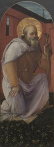 Tafel eines Triptychons: St. Antonius Abt von Fra Filippo Lippi