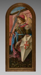 Tafel aus einem Triptychon: Der Erzengel Michael von Fra Filippo Lippi