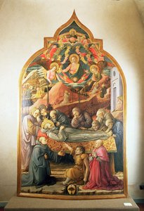Das Begräbnis des Hl. Hieronymus, 1450-60 von Fra Filippo Lippi