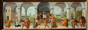 Drei Szenen aus der Geschichte Virginias von Fra Filippo Lippi