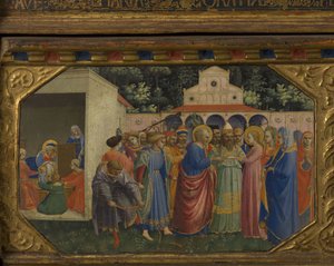 Maria und Joseph, Das Verkündigungsretabel mit 5 Predellaszenen