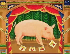 Toby das gelehrte Schwein, 1998 von Frances Broomfield