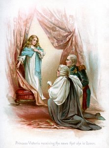 Prinzessin Victoria erhält die Nachricht, dass sie Königin ist, 1897 von Frances Brundage