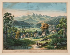 Mount Washington und die Weißen Berge von Frances Flora Bond Palmer