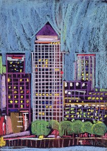 Canary Wharf in den London Docklands von Frances Treanor