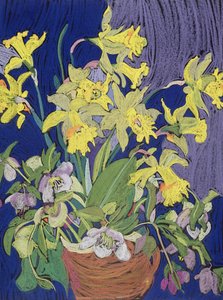 Narzissen mit Krug von Frances Treanor