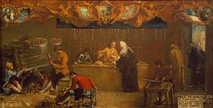 Die Arte dei Coroneri, ca. 1750 von Francesco (attr. to) Guardi