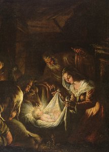 Anbetung der Hirten, 1588-90 von Francesco Bassano