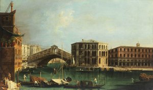 Francesco Albotto Ponte di Rialto und Palazzo dei Camerlenghi von Francesco Albotto