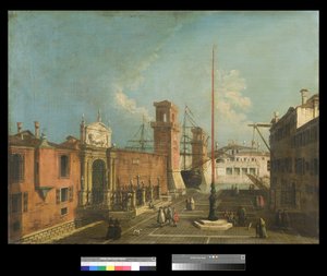 Ansicht von Campo und Porta Arsenale von Francesco Albotto