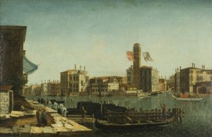 Ansicht des Canal Grande, Venedig, ca. 1743 von Francesco Albotto