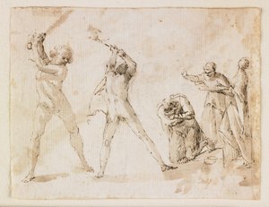 Martyrium des Heiligen Johannes des Täufers von Francesco Allegrini