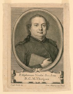 Porträt von P. Alphonsus Nicolai der Gesellschaft Jesu von Francesco Allegrini