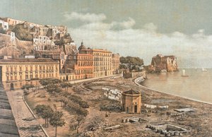 Chiatamone-Straße in Neapel, Illustration aus 