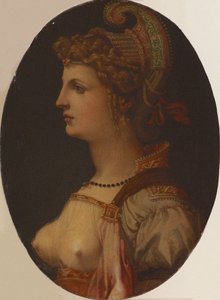 Ideales Porträt einer Dame Porträt von Vittoria Colonna von Francesco Bacchiacca