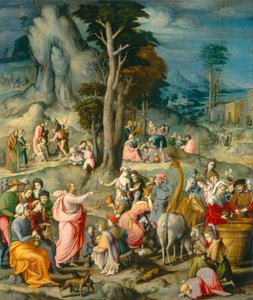 Das Sammeln des Manna von Francesco Ubertini Bacchiacca