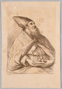 Ein Papst mit einem Buch von Francesco Bartolozzi