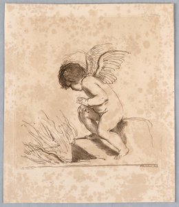 Amor mit einem Pfeil von Francesco Bartolozzi