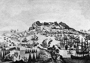 Gibraltar während des Amerikanischen Unabhängigkeitskrieges von Francesco Bartolozzi