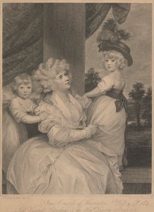 Jane, Gräfin von Harrington, Lord Viscount Petersham und der ehrenwerte Lincoln Stanhope von Francesco Bartolozzi